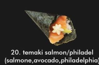 Temaki salmon philadel