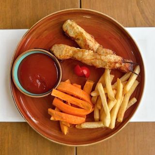 Детские куриные шашлычки