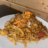 Tallarines con marisco