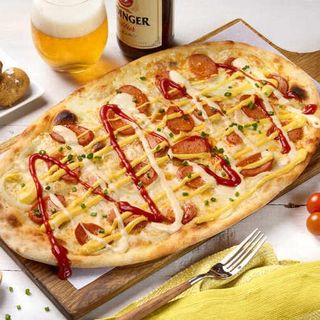 Pizza Bockwurst