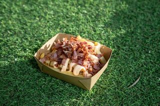 Patatine con bacon e cheddar