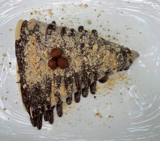 Palačinka Nutella, Plazma lješnik, preliv od čokolade