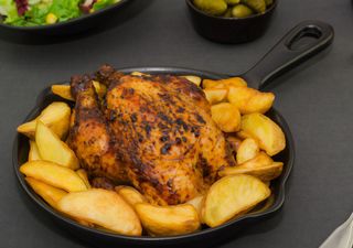 Menú de pollo entero