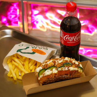 Хот-Дог з креветкою у Бріоші Меню