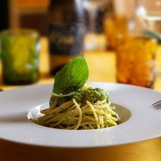 Espaguetis Al Pesto