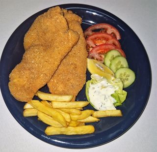 Komplet obrok - pileća bečka šnicla