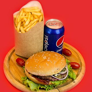 Бургер/фрі/пепсі