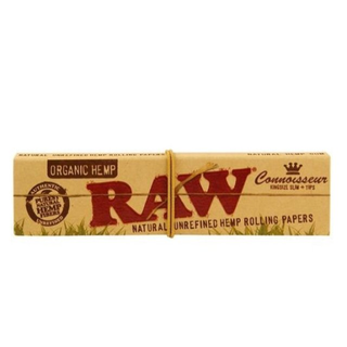 Papel Raw Organic King Size Slim & Tips Connoisseur (24 Librillos)