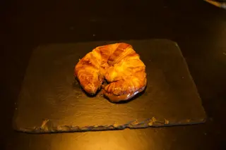 Croissant Planchado De  Nutella