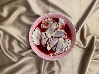 ვარენიკი ალუბლით 10 ცალი