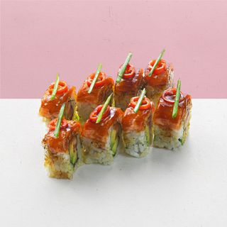 Crunch Salmón Roll  (8 Pzs.)
