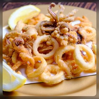 Frittura di calamari e gamberi