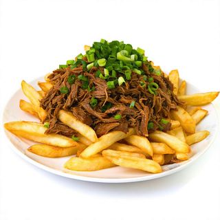 Papas Fritas Con Carne De Kebab (Donner)