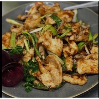 74-Pollo Con Jengibre Y Cebollinos A La Plancha