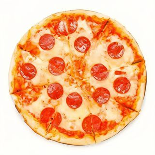 Pizza Del Demonio (30 Cm.), tomate, queso y chorizo picante