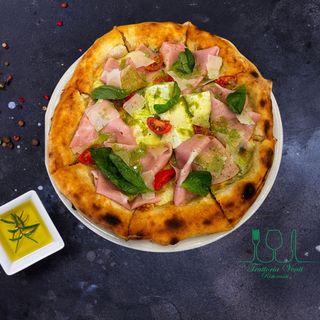 Pizza Mortadella Boconccini si Pomodori 32 cm