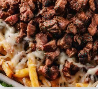 Patatine con carne piccole