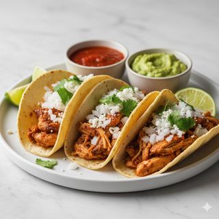 Tacos Mexicanos De Pollo (3 Uds.)