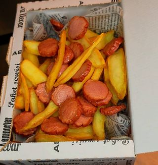Patatine fritte con Wurstel