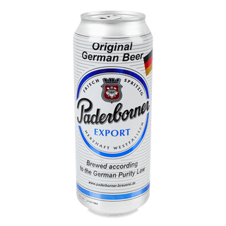Пиво Paderborner Export світле з/б (0,5л)