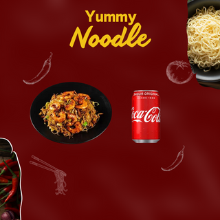 Menu 1 - Massa fina Camarao  1 Coca cola