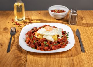 Tochitura de porc cu mamaliguta