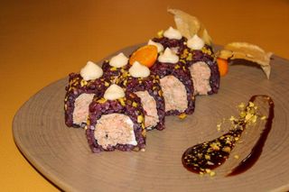 827. Black sake special roll*