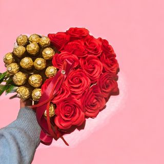 Serce z Ferrero Roche