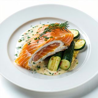 Blanc De Poulet Farci Au Saumon