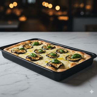 Melanzane e mozzarella in teglia