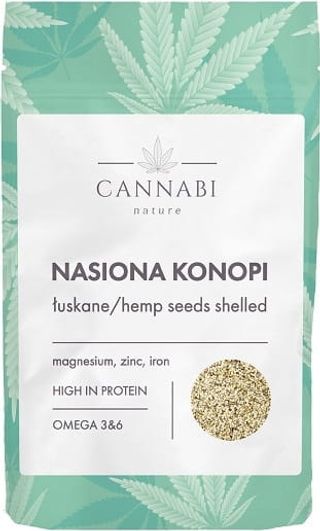 Nasiona konopne łuskane Hemp seeds shelled 250g Cannabi Nature