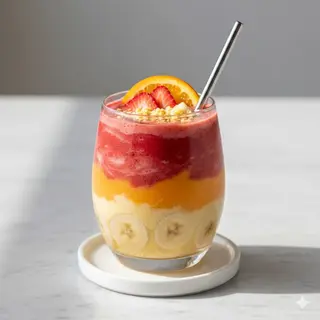 Zumo De Banana Con Naranja Y Fresa (330 Ml.)