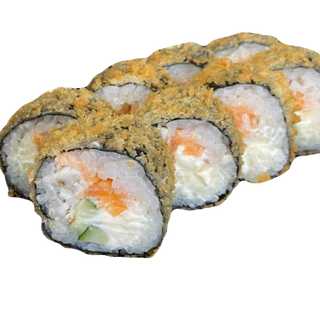 Жареный с лососем