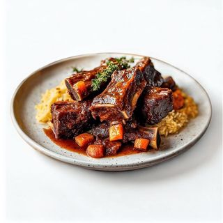 Short Ribs, Gravy, Mashed Potatoes/Rice