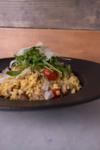 Kremasti rižoto sa svinjskim fileom