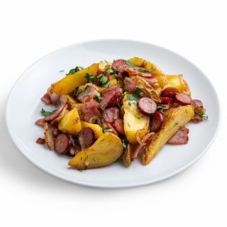 Картопля по селянськи з ковбасками (250г) Glovo