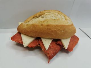 Bocadillo De Sobrasada Y Queso Manchego