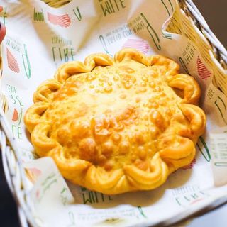 Gnocco ripieno Gorgonzola, crema di zucca e funghi