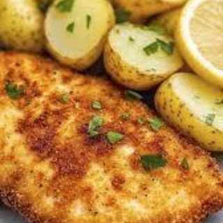 Milanese con patata al forno+bebida 