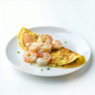 Tortilla de langostinos