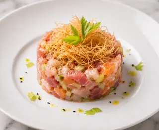 Tarta mista, kataifi e sedano