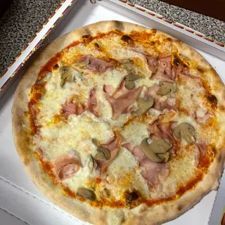 Cotto e funghi