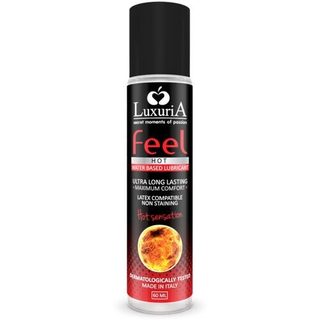 Luxuria Feel Hot Sensation Lubricante Base Agua Efecto Calor 60 Ml