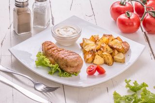 File de pui grill cu cartofi