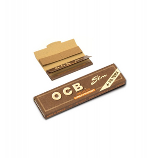 Bibułki OCB Virgin Brown Slim Premium + Filters