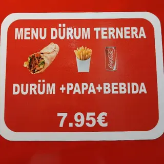 Menú Durum Ternera