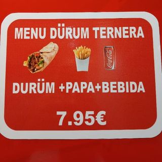 Menú Durum Ternera