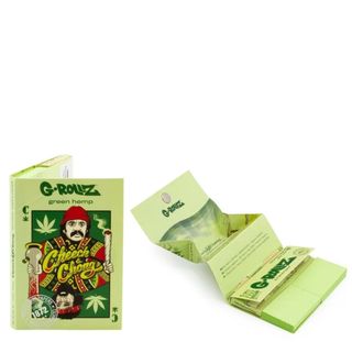 Foite Cheech & Chong Set - 1¼ Bio Green Organic Hemp, 50Foite + Filtre & Tavita
