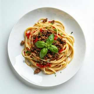36. Spaghetti saltati con manzo
