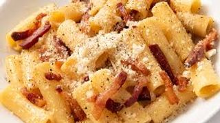 Rigatoni de bacon